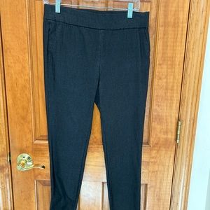 Gray skinny stretch dress pants